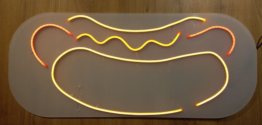 Неонова LED вивіска ХотДог / Бургер хотзел фото