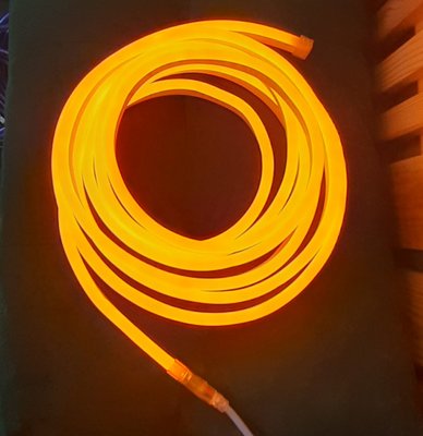 LED Neon стрічка Flex 220v Жовтий 53бл фото