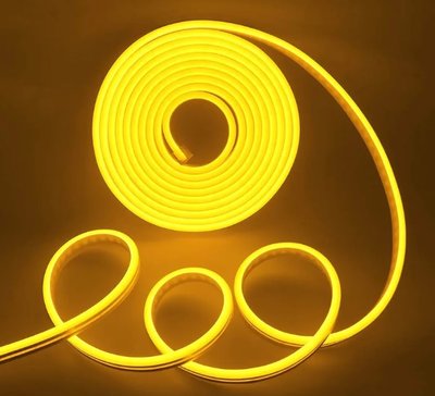 Набір LED Neon Flex 12v 3м + блок живлення 3А Жовтий №54 фото