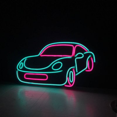 Неонова LED вивіска Авто 500х280мм 1022085 фото