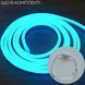 Набір LED Neon Блакитний 8х16мм 220v 3м + адаптер живлення + кріплення №53-3/5/10 фото 1
