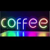 Неоновая Led вывеска Coffee 48x14cм smart+контролер кава фото