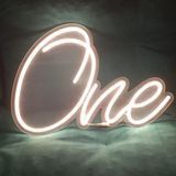 Неонова LED вивіска One 340х300мм свято1 фото
