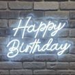 Неонова LED вивіска Happy Birthday 55х36cм