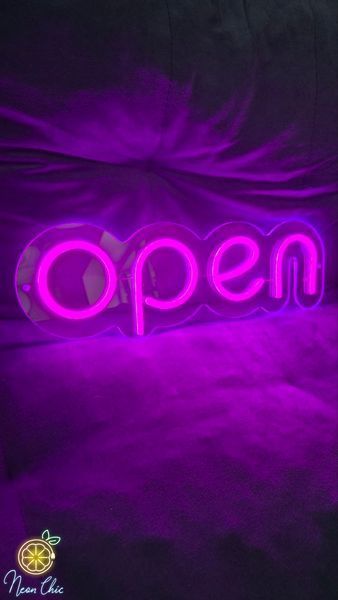 Неонова LED вивіска Open 40х13см без контролера open фото