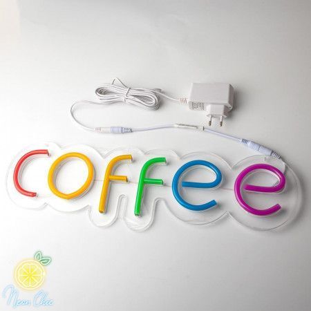 Неонова LED вивіска Coffee 48х15 см з USB-шнуром coffee2 фото