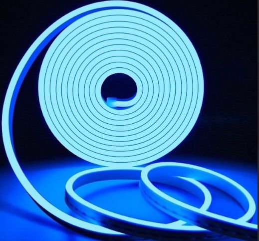 Сборка LED Неон Flex Bl 6*12mm 5м + блок питания 5А + димер и крепления №54-5 фото