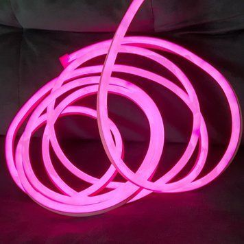 Сборка LED Неон Розовый 8х16мм 220v 3м + адаптер питания №53-3/5/10 фото