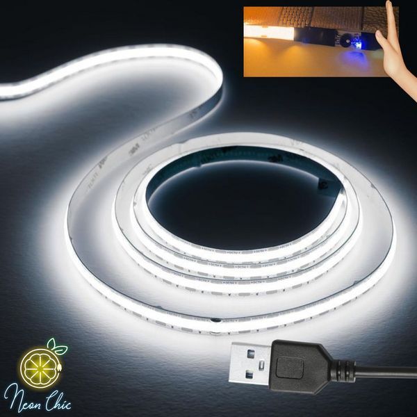 Сбірка LED стрічка СОВ 9W+блок+сенсор+usb (ціна за 2м) Теплий Білий 10225625usb фото