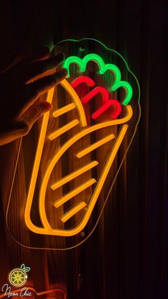 Неонова LED вивіска Шаурма 21х29см шаурма фото