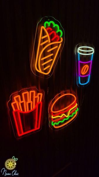 Неонова LED вивіска Шаурма 21х29см шаурма фото