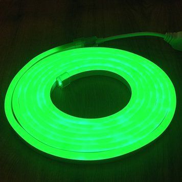 LED Neon стрічка Flex 220v Зелений 53-1 фото
