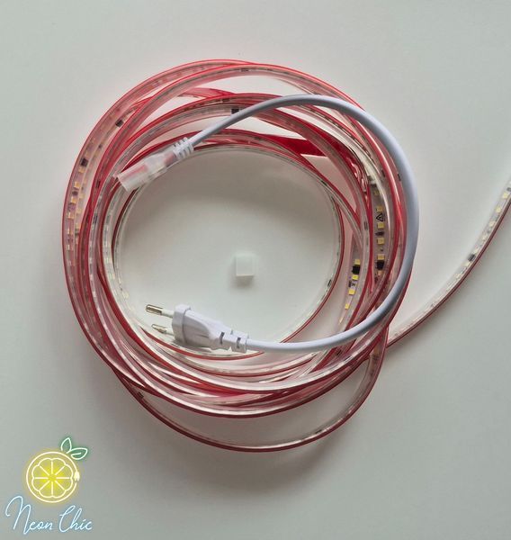 Набір стрічки 5м 220V 9W/m IP65 Холодний білий з самоклеючою основою №17+пульт/без фото