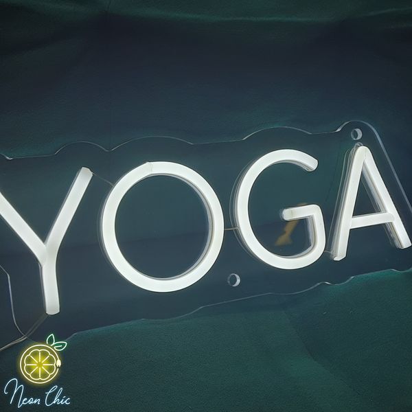 Неоновая Вывеска Yoga 38х13см yoga фото