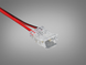 Коннектор для SMD и COB ленты 8 мм с пробивным контактом зажимом+провод конектор.пробив.конт. фото 1