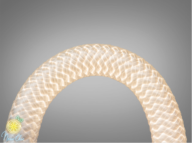Профіль для LED стрічки гнучкий силіконовий круглий D22 з протяжкою гнучкий фото