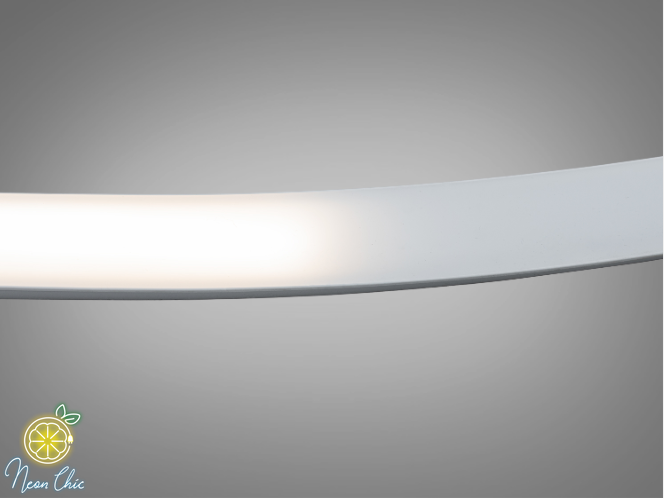 Профіль для LED стрічки гнучкий силіконовий прямий 11х20мм Білий гнучкий фото