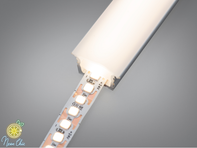 Профіль для LED стрічки гнучкий силіконовий прямий 11х20мм Білий гнучкий фото
