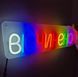 Неонова LED вивіска Відчинено 700х140мм відчинено фото 6