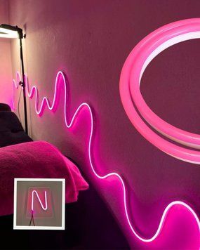 Сборка LED Неон Розовый 6*12mm 5м + блок питания 5А + пульт и крепления №54+бл фото