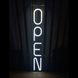 Неонова LED вивіска Open вертикальна 55х11см open фото 1