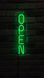 Неоновая Led вывеска Open вертикальная 45х10см open фото 3