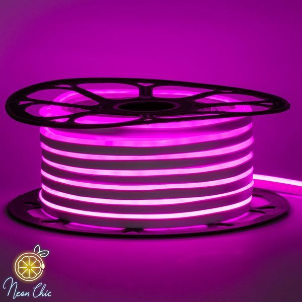 Led лента Неон Силикон 6х12мм 12v фиолетовый #54 фото