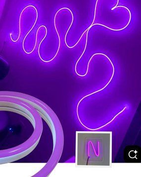 Сборка LED Неон Фиолетовый 6*12mm 5м + блок питания 5А + пульт и крепления №54+бл фото
