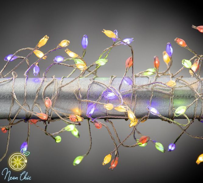 Гирлянда Штора 200LED роса-фейерверк 3m*0,6m, 8 режимов +USB Мультиколор 1945-07 фото