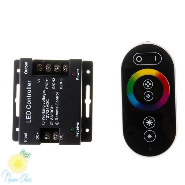 LED контроллер светодиодный RGB 24 А (Radio 6 кнопок) черный 1009684 фото