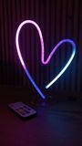 Неонова LED вивіска Серце 20х25см з пультом Smart Rgb 1021872 фото