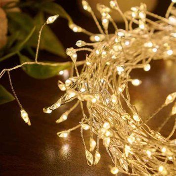 Гірлянда Роса-мішура 3000LED 100м, реле 8 режимів Теплий білий 1966 фото