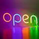 Неоновая Led вывеска Open 40х13 см с USB open1 фото 1