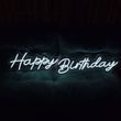 Неоновая Led вывеска Happy Birthday 100х20cм свято1 фото