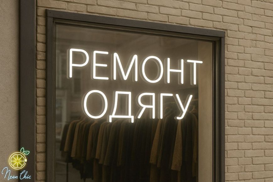 Неоновая вывеска Ремонт одежды 35&times;20 см ремонт.одягу фото