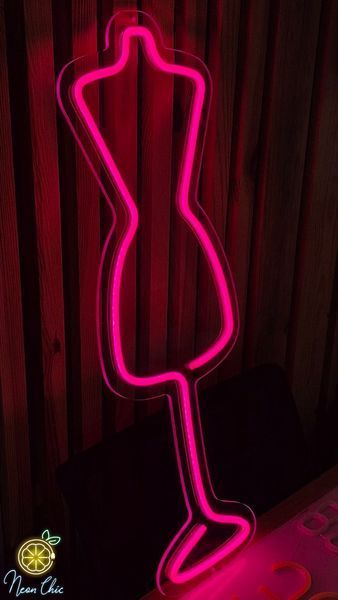 Неоновая Led вывеска Манекен 70х24см манекен фото