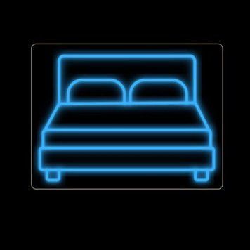 Неоновая Led вывеска для мебельного магазина Кровать 50х38см меблі фото