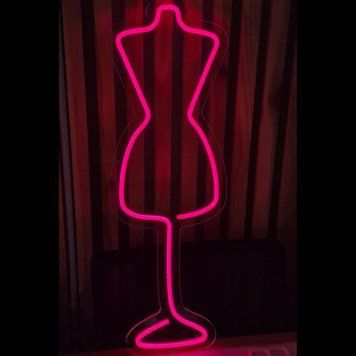 Неоновая Led вывеска Манекен 70х24см манекен фото