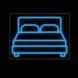 Неоновая Led вывеска для мебельного магазина Кровать 50х38см меблі фото 1