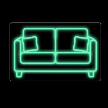 Неоновая Led вывеска для мебельного магазина Диван 50х32см меблі фото