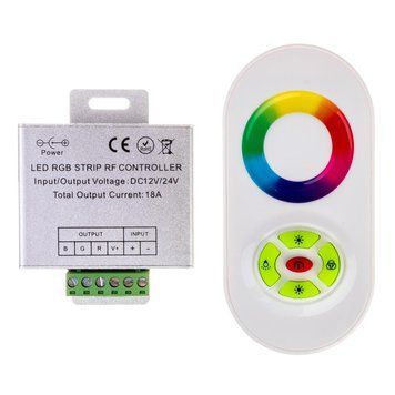 LED контролер світлодіодний RGB 18А 216Вт білий 1009634 фото