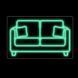 Неоновая Led вывеска для мебельного магазина Диван 50х32см меблі фото 1