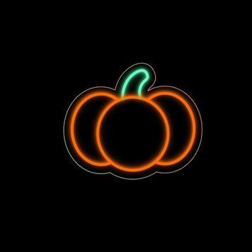 Неоновая вывеска Тыква 35х29см хеловін фото