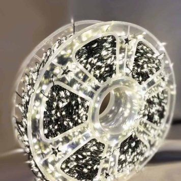 Гірлянда Роса-мішура 800LED 20м, реле 8 режимів +USB адаптер Білий 1966 фото