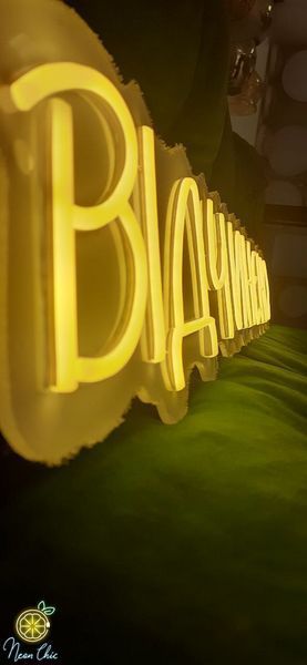 Неонова LED вивіска Відчинено 100х20см відчинено фото