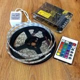 Комплект стрічка LED IP65 SMD 5050 RGB 5м + контролер + блок живлення 6,66 А ргбкомп5 фото
