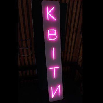 Неоновая Led вывеска Цветы вертикальная 120*20см герметик+пульт квіти фото