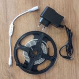 Комплект стрічка LED IP65 SMD 5050 біла 1,5 м + контролер + блок живлення 2А бкомп фото