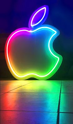 Неонова LED вивіска RGB Apple 791х1000мм 1022447 фото