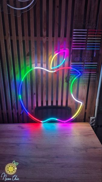 Неонова LED вивіска RGB Apple 70х78см 1022447 фото